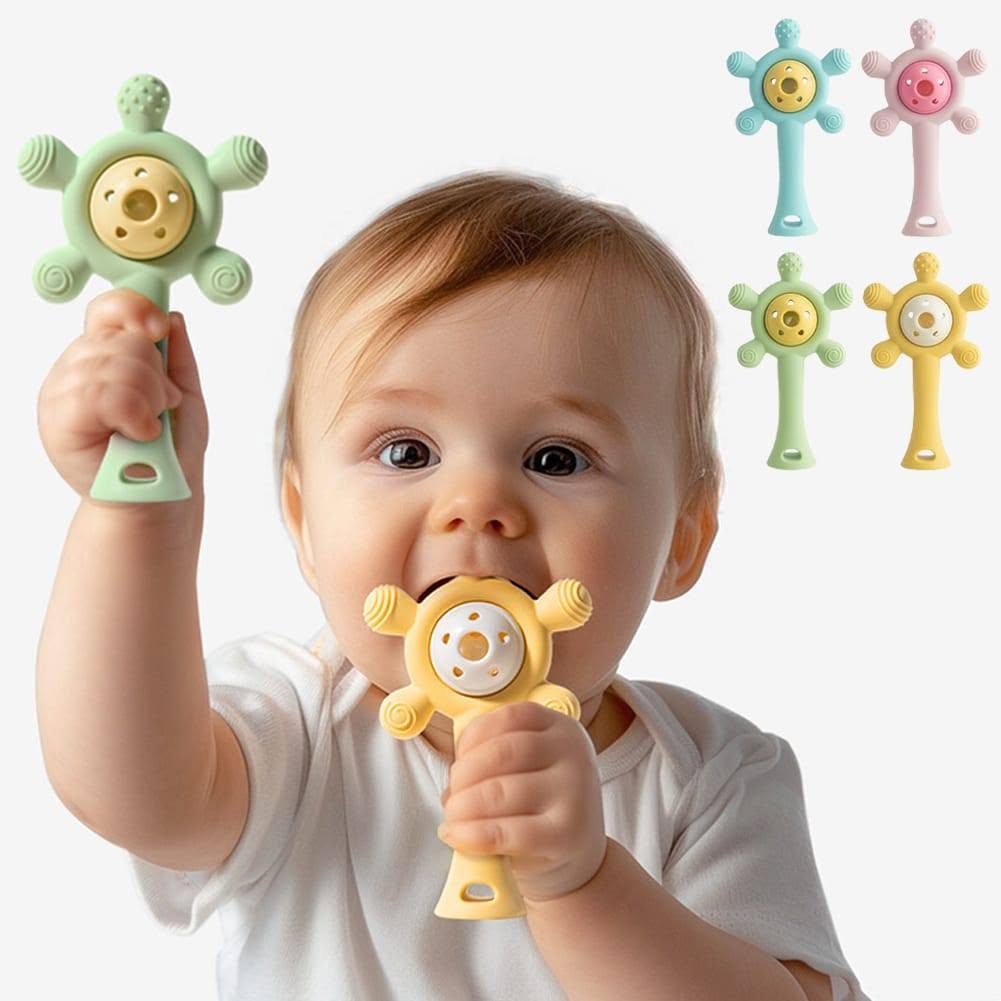 Multi-Textured Baby Teether & Rattle 4