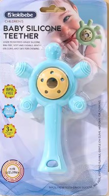 Kokibebe Food-Grade Silicone Teether for Babies | Safe Teething Relief 5