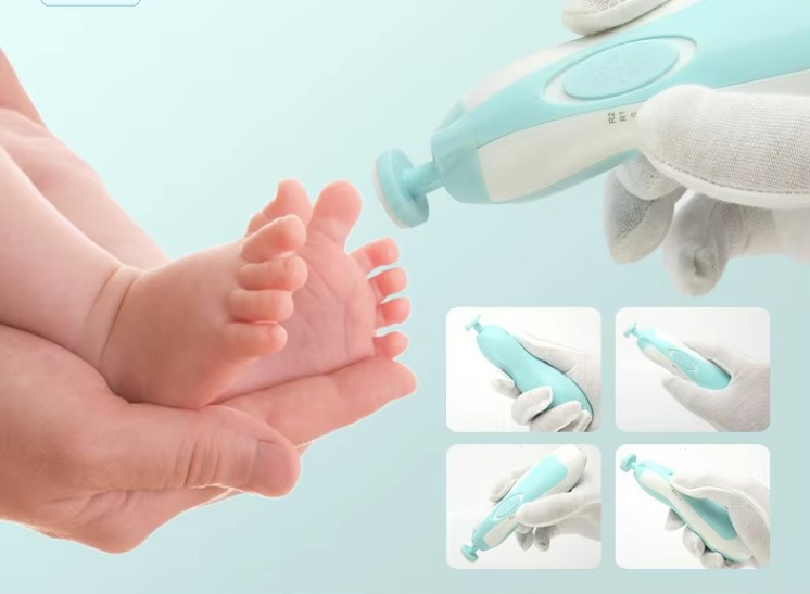 6-in-1 Baby Electric Nail Trimmer Kit - Safe & Painless Nail Clipper for Infants and Adults 4